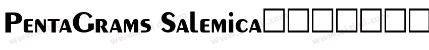 PentaGrams Salemica最后一个字体的名字字体转换